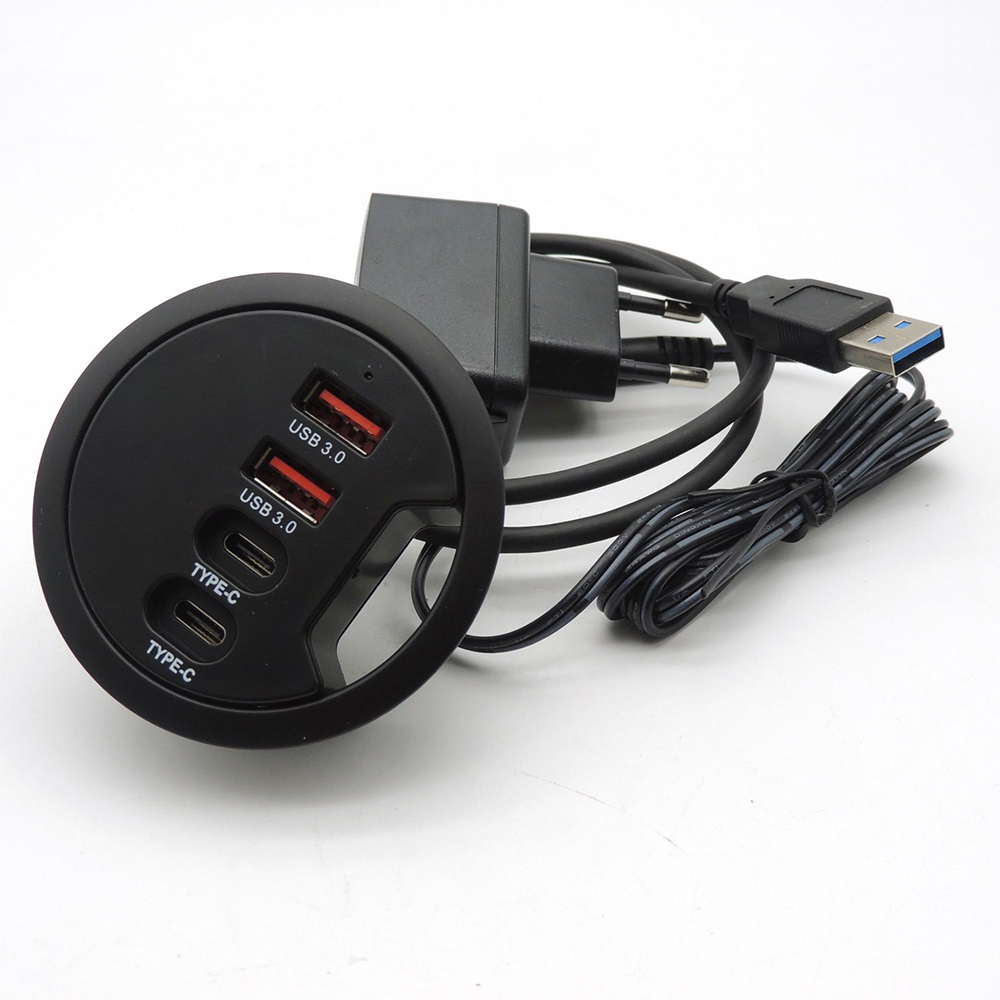 Desk Setup Hub - USB Desk Hub 3.0 dengan 2