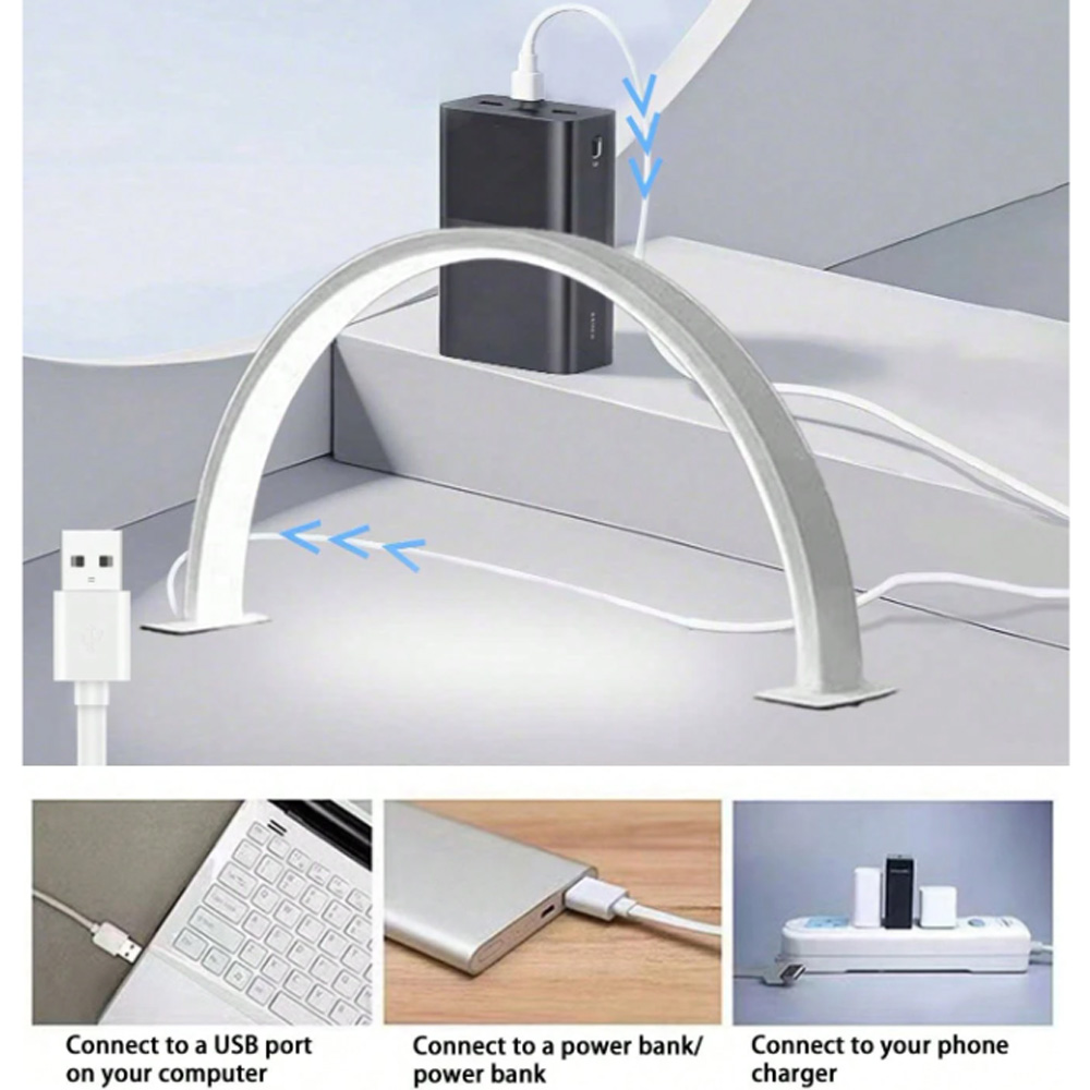 Desk Setup Room - Lampu Kuku 40/66CM Lampu Isi USB