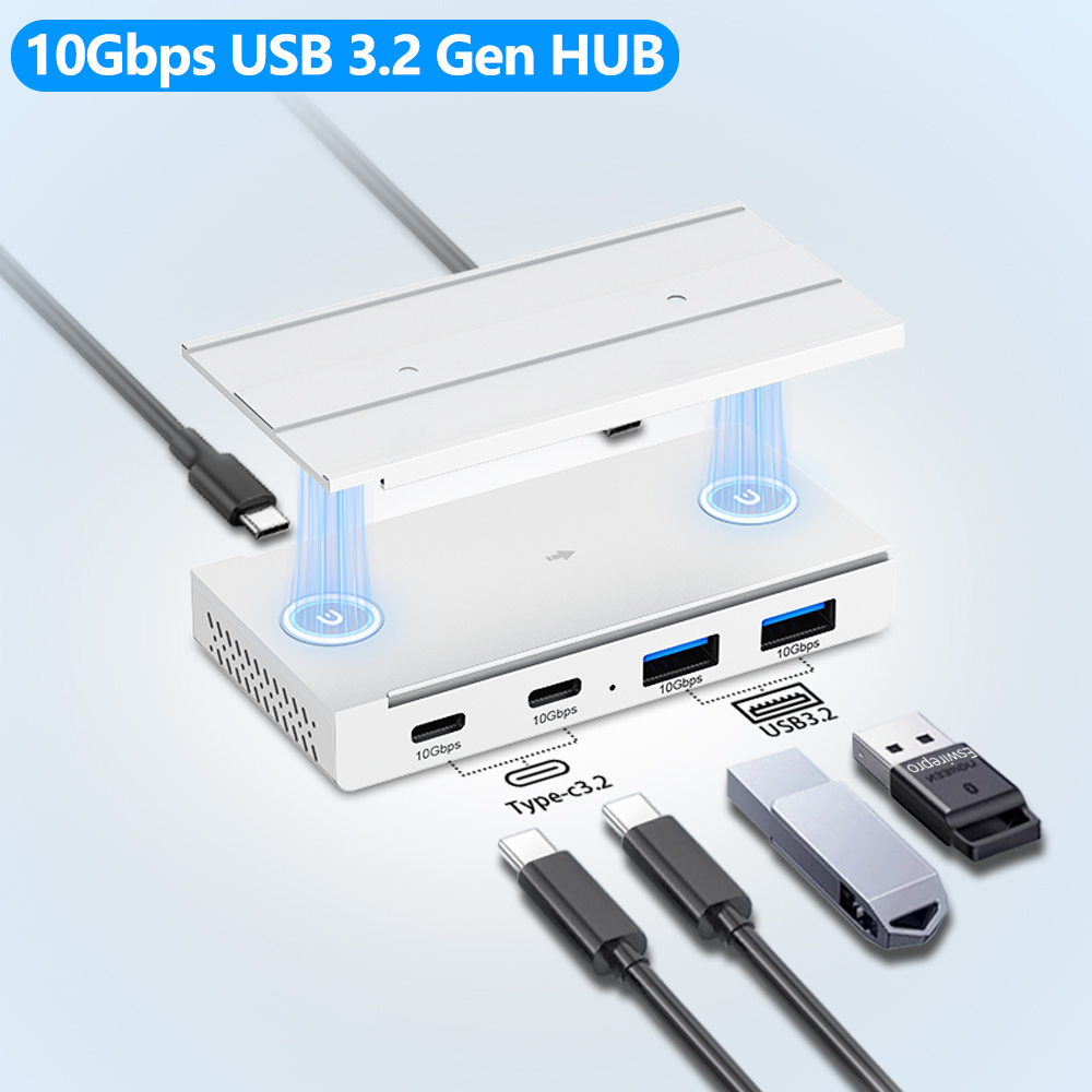 Desk Setup Hub - 10Gbps USB3.2 Gen2 HUB Meja Pemisah