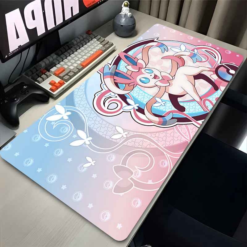 Desk Setup Accessories - Alas Mouse Lucu Merah Muda Besar