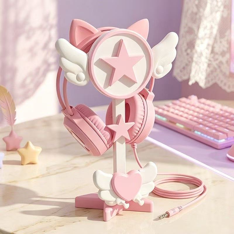 Desk Setup Accessories - Penyangga Headphone Gaya Jepang Dekorasi Ruang