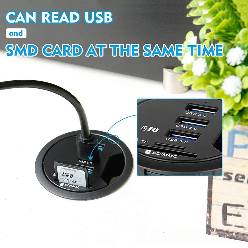Adaptor HUB USB 3.0 meja duduk - Desk Setup Hub ulasan dan harga