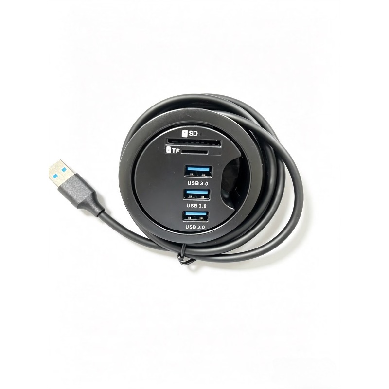 Adaptor HUB USB 3.0 meja duduk - Desk Setup Hub ulasan dan harga