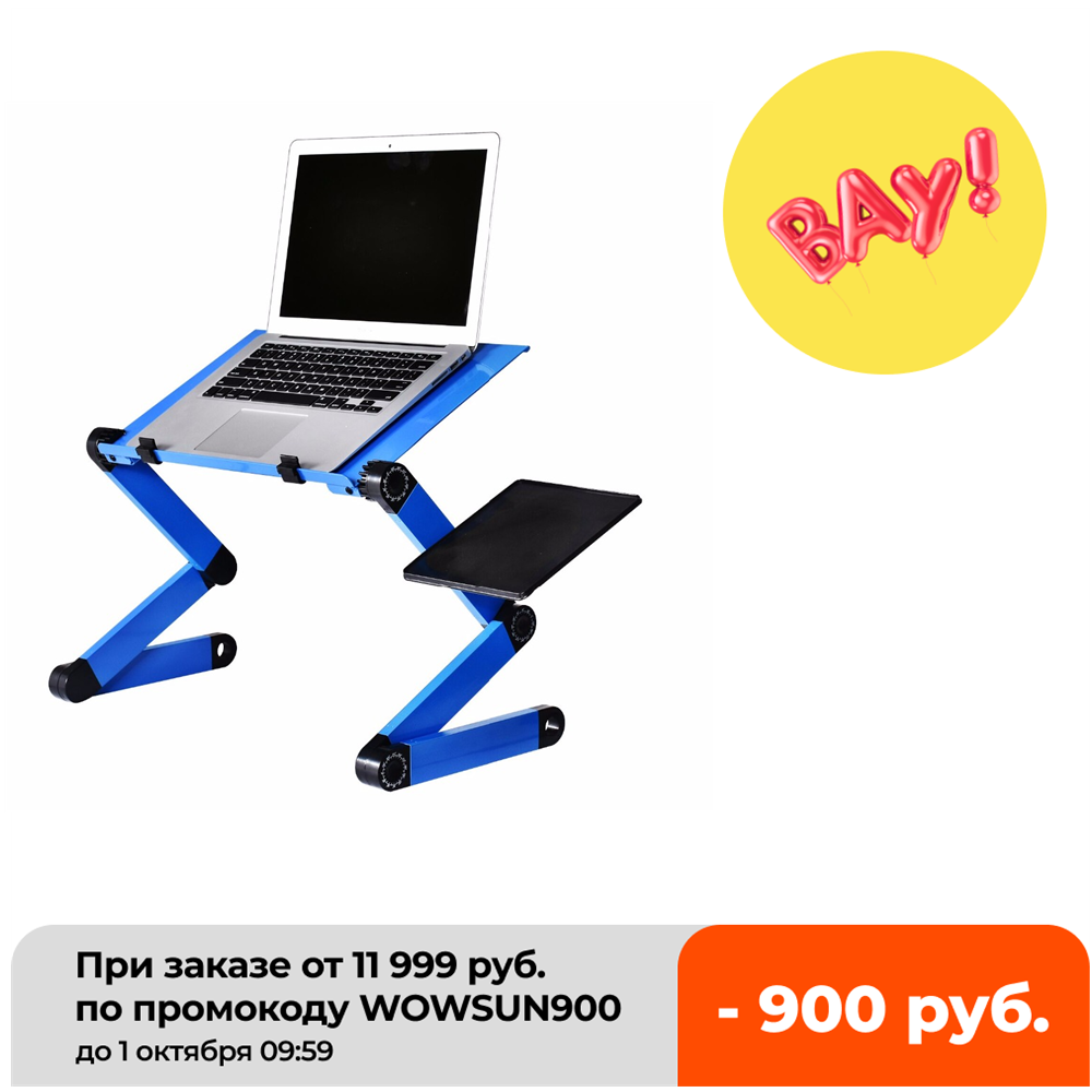 Paduan Aluminium Meja Laptop A - Desk Setup Notebook ulasan dan harga