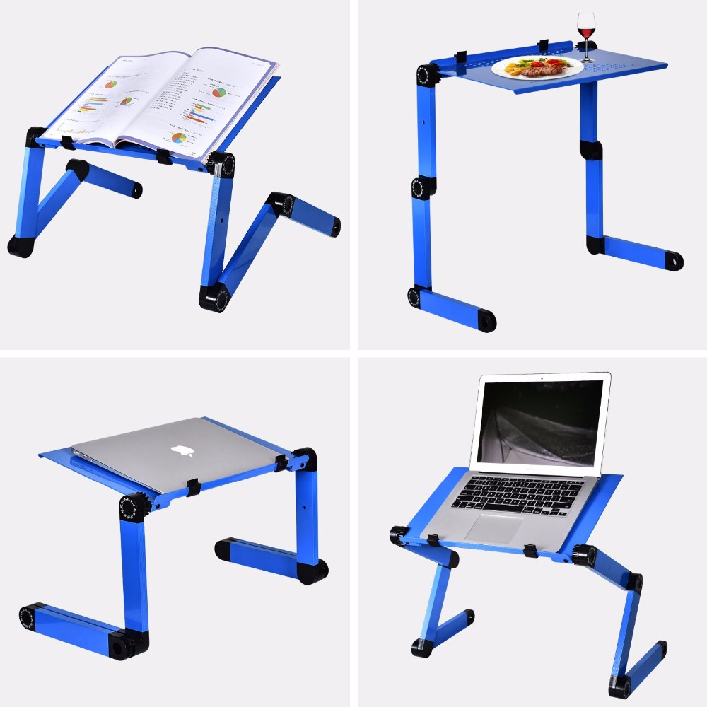 Paduan Aluminium Meja Laptop A - Desk Setup Notebook ulasan dan harga