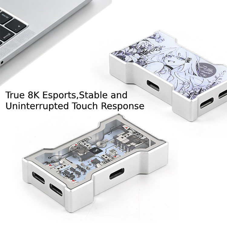 RGB USB Hub 2 Input 3 Output B - Desk Setup Hub ulasan dan harga