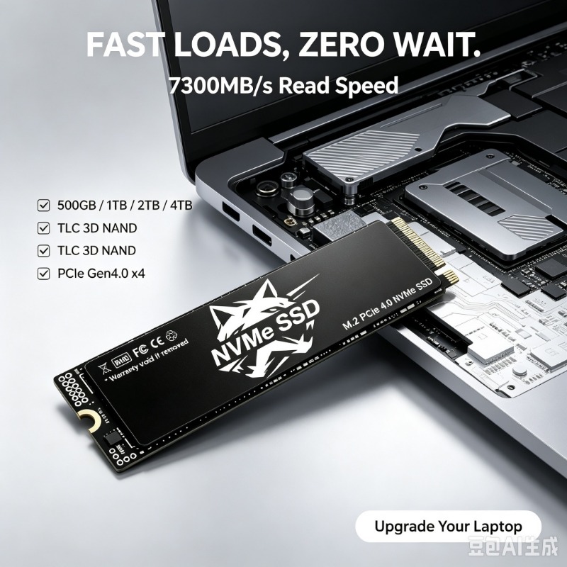 HS M.2 NVMe SSD 7300MB/s TLC 3 - Desk Setup Ps5 ulasan dan harga