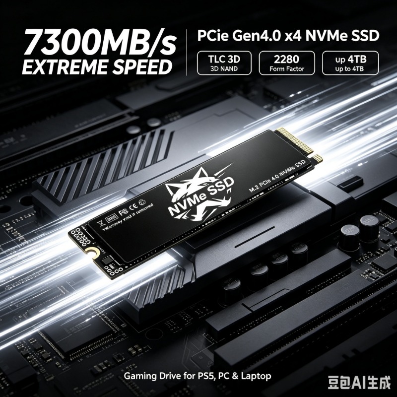 HS M.2 NVMe SSD 7300MB/s TLC 3 - Desk Setup Ps5 ulasan dan harga