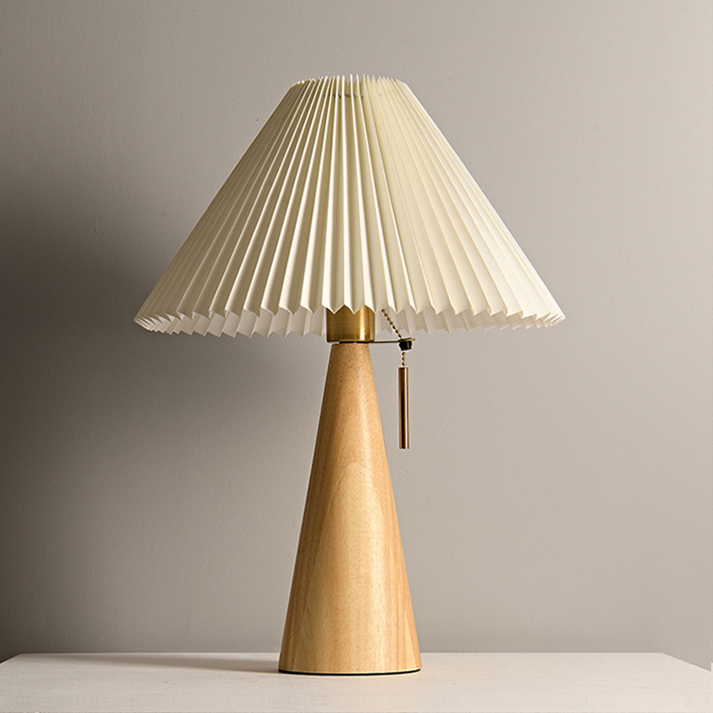 Lampu Meja Kayu Solid Retro La - Desk Setup Vintage ulasan dan harga