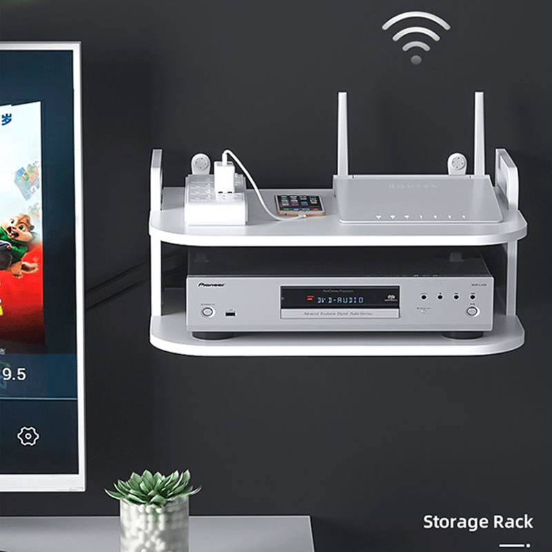 Rak Penyimpanan Kabel Router y - Desk Setup Room ulasan dan harga