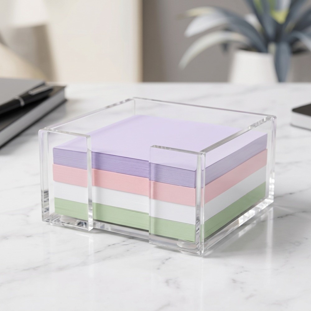Tempat Catatan Tempel Transpar - Desk Setup Gadgets ulasan dan harga
