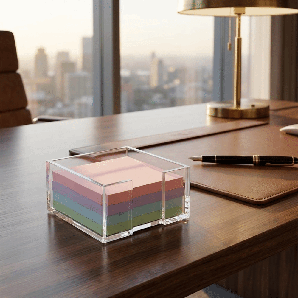 Tempat Catatan Tempel Transpar - Desk Setup Gadgets ulasan dan harga