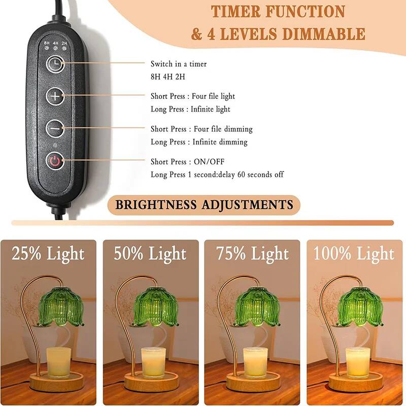 Lampu Pemanas Lilin Kaca Nordi - Desk Setup Retro ulasan dan harga
