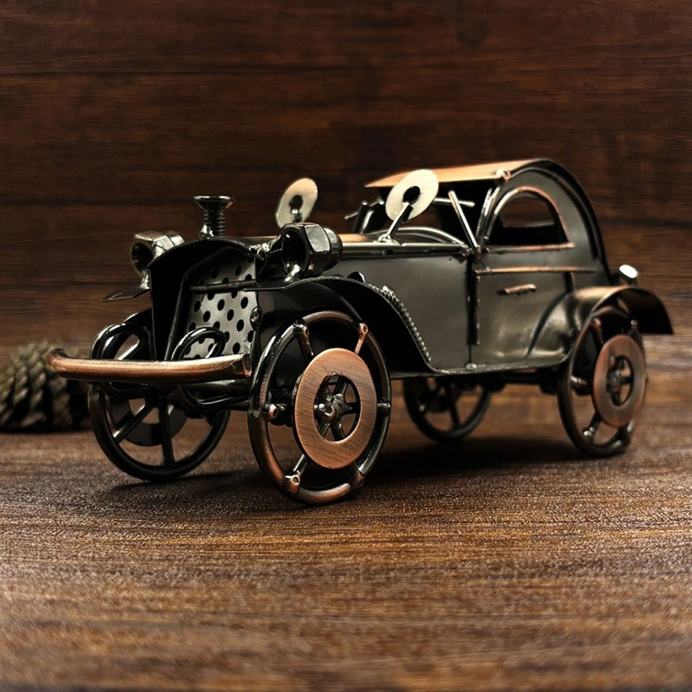 Ornamen Model Mobil Besi Antik - Desk Setup Retro ulasan dan harga
