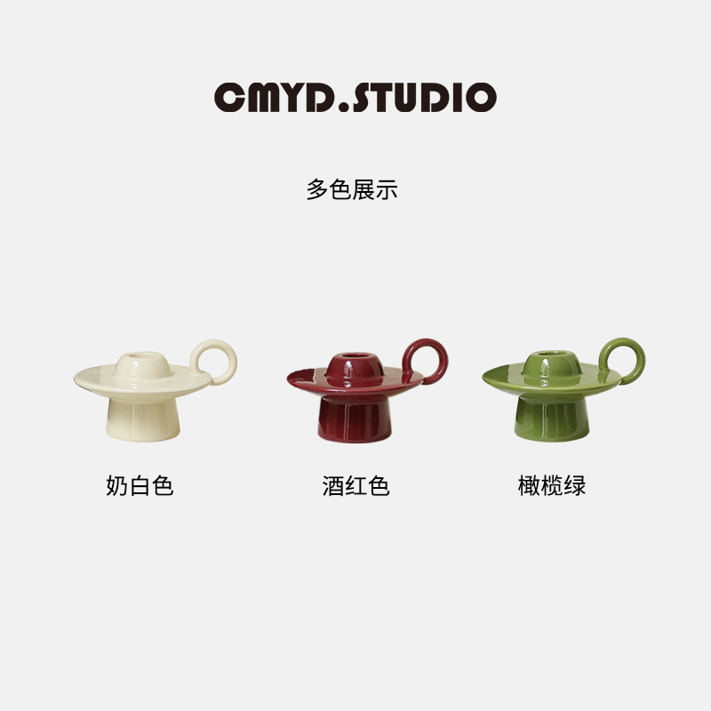 Tempat Lilin Tinggi Bentuk Pir - Desk Setup Retro ulasan dan harga