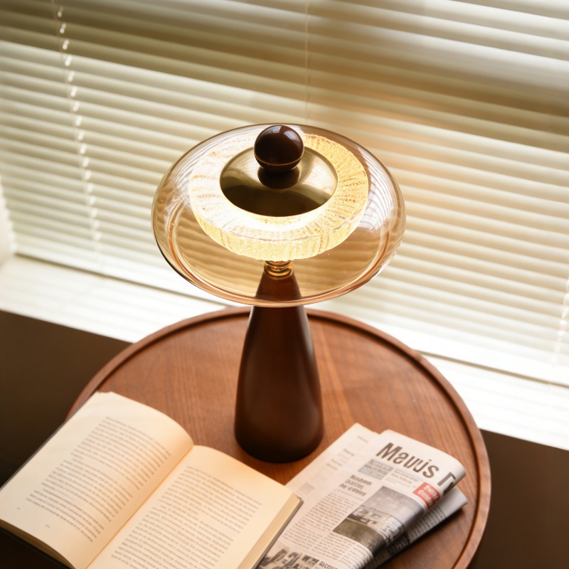 Lampu Meja Mewah Kayu Solid Vi - Desk Setup Vintage ulasan dan harga