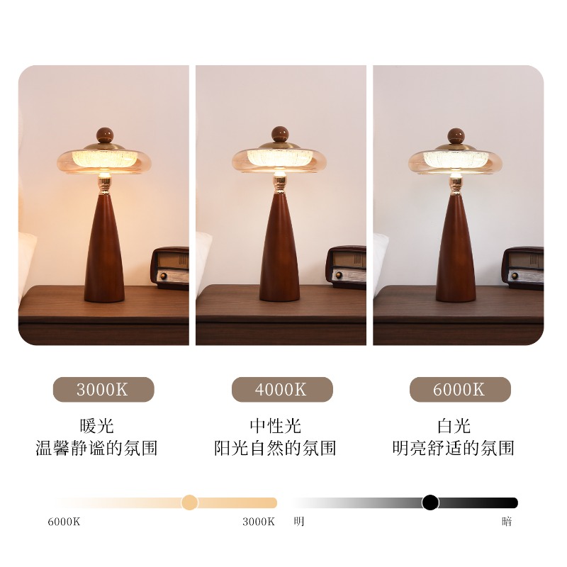 Lampu Meja Mewah Kayu Solid Vi - Desk Setup Vintage ulasan dan harga