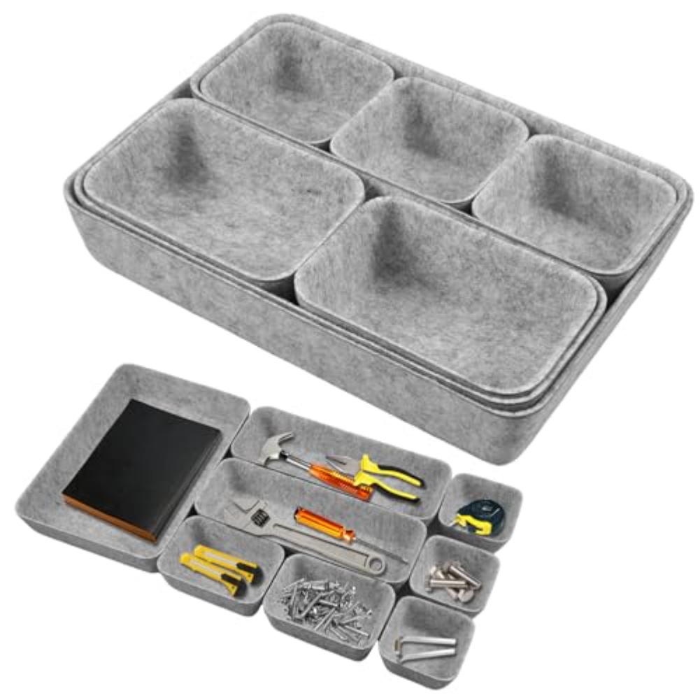 8pcs/set Kotak Penyimpanan Fel - Desk Drawer Unit ulasan dan harga