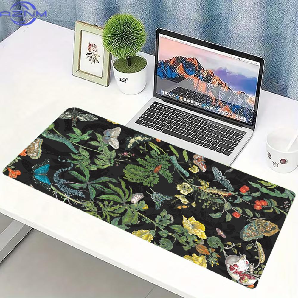Alas Mouse Vintage Motif Bunga - Desk Setup Vintage ulasan dan harga