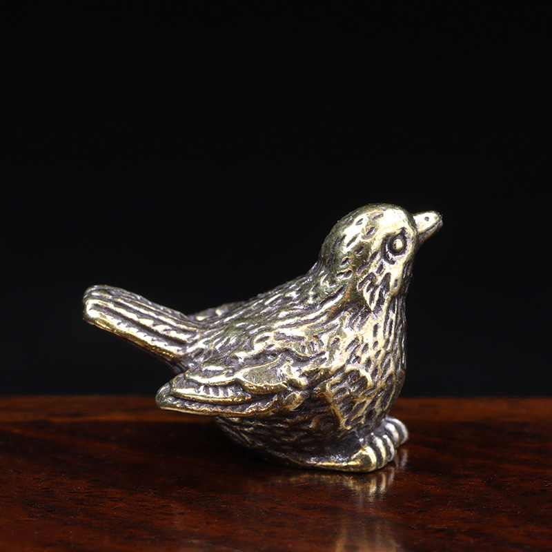 Patung Burung Pipit Kecil, Log - Desk Setup Retro ulasan dan harga