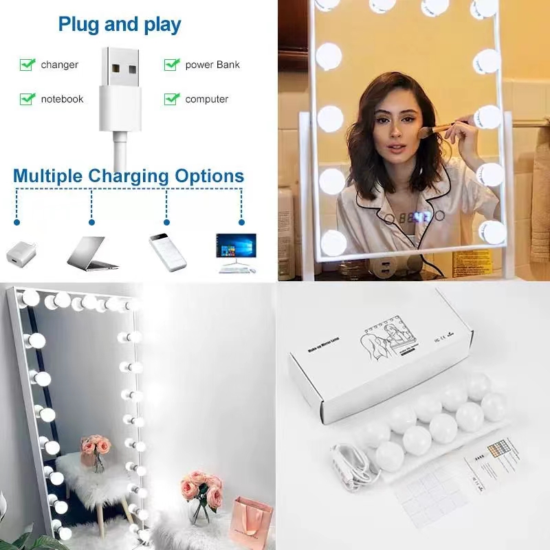 Lampu LED cermin pasta bola la - Desk Setup Room ulasan dan harga