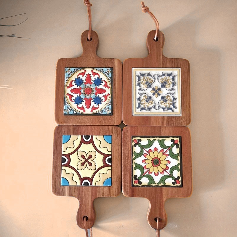 Tikar panci tangan bata bunga  - Desk Setup Retro ulasan dan harga