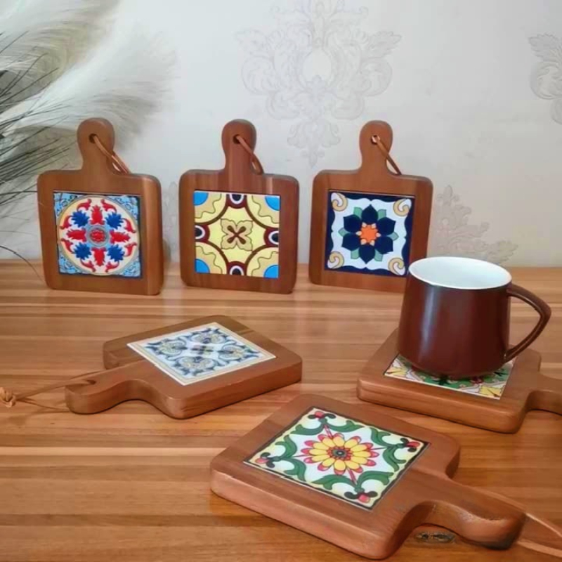 Tikar panci tangan bata bunga  - Desk Setup Retro ulasan dan harga