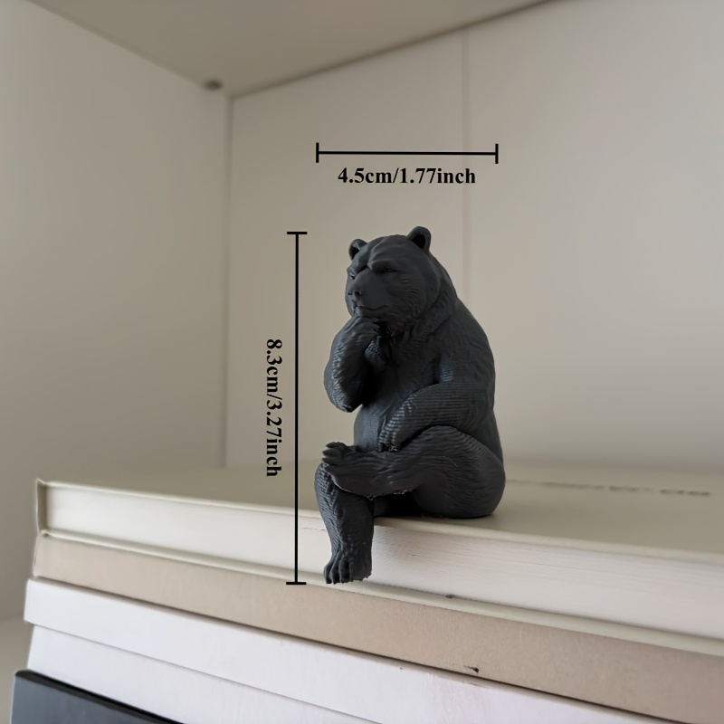 Patung Beruang Duduk Thinking  - Desk Setup Retro ulasan dan harga