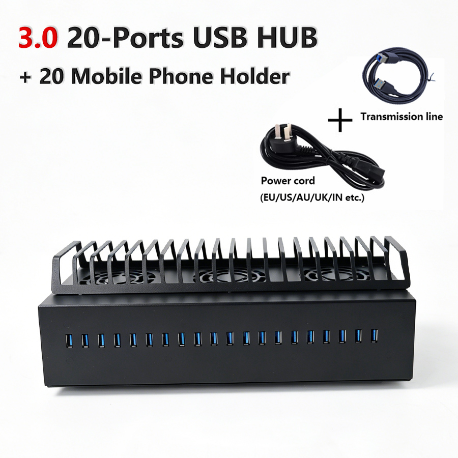 Chassis Hub USB 3.0 20-Port +  - Desk Setup Hub ulasan dan harga