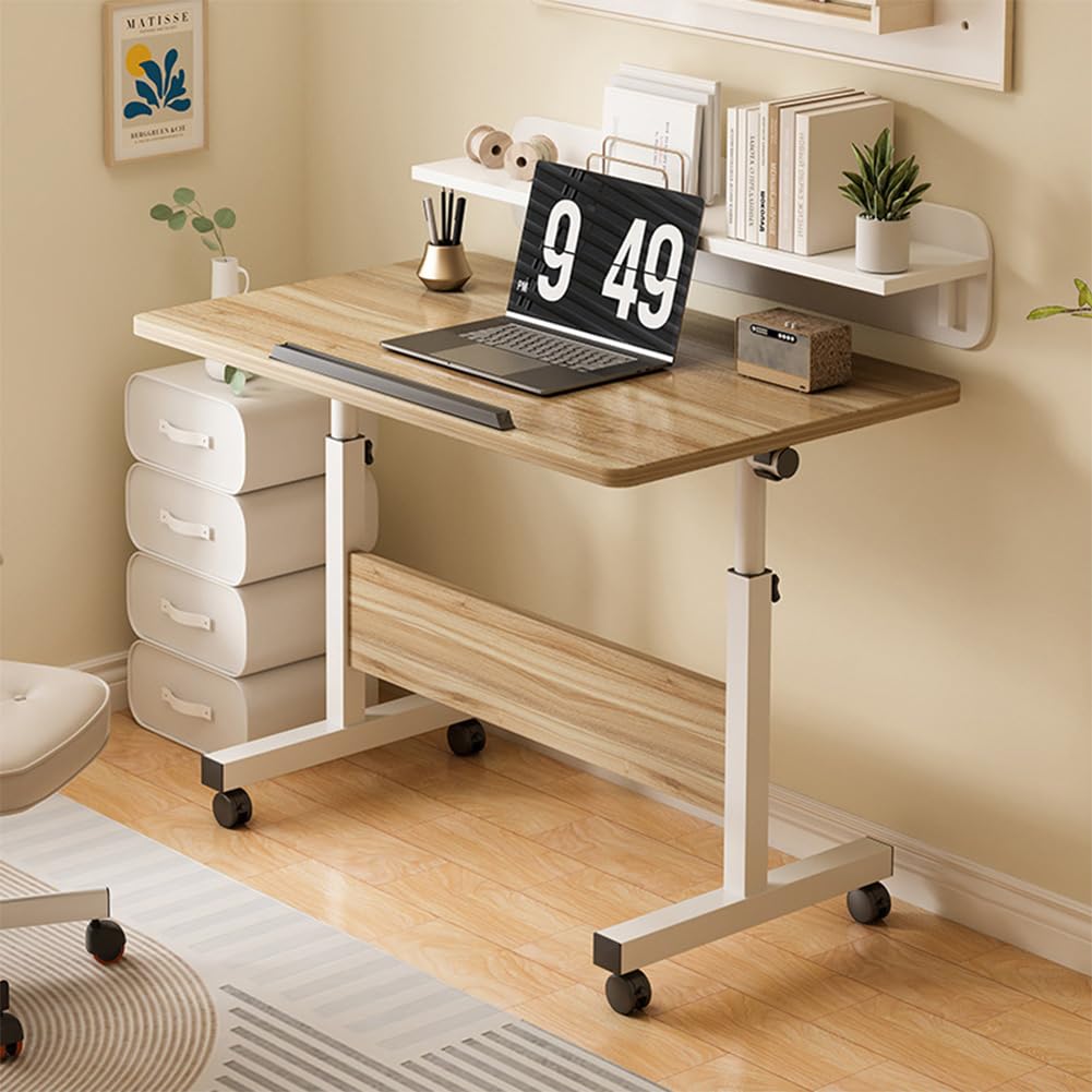 Meja Kerja Berdiri dengan Roda - Desk Setup Oak ulasan dan harga