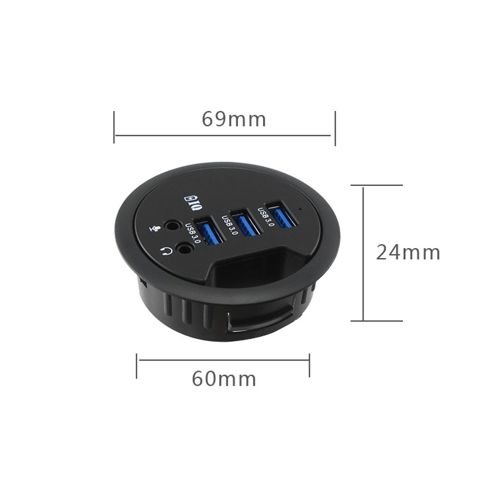 USB HUB Mount Di Meja HUB USB  - Desk Setup Hub ulasan dan harga