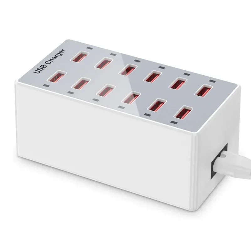 Stasiun pengisian USB 60W 12 p - Desk Setup Hub ulasan dan harga